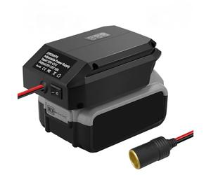 Convertitore Step Down per Dewalt 20 V a 12 V, adattatore per batteria e accendisigari, regolatore convertitore Buck DC 12 V (5 - 13 V), adattatore per ruota di alimentazione per tutti gli