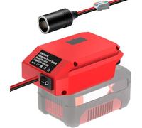 Convertitore Step Down per Parkside 20 V a 12 V Power Wheels adattatore | Per batteria Parkside da 20 V. Uscita 5V-13V regolabile con connettore accendisigari. Perfetto per auto, robotica, LED
