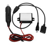 Convertitore step downDa 12V24V a 5V 3A Caricabatteria for auto for sigaretta Micro USB Mini USB Alimentatore da 15W(Female and Micro USB)