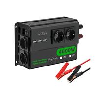 Convertitore Tensione Convertitore Ad Alta Potenza Inverter A Onda Sinusoidale Pura Da CC 12V A CA 220V 50Hz, Adattatore Per Conversione Di Tensione, Presa UE Inverter Potenza(24V4000W220VEU-black)