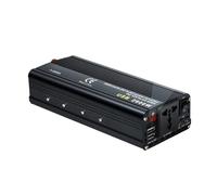 Convertitore Tensione Power Inverter Convertitore Tensione Con Voltmetro A LED Da 1500W/2000W/2600W Convertitore Tensione CC 12 V/24 V A CA 220 V Presa Accendisigari(Black LED,DC12V,2600W peak)