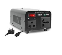 Convertitore Tensione Power Inverter Convertitore Tensione Step Up Down 500W/800W 110V-220V Trasformatore Automatico Alimentazione 50Hz/60Hz Spina US/JP/EU/UK Per Elettrodomestici(VTUS-500VA UK Plug)