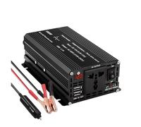 Convertitore Tensione Power Inverter Inverter Per Auto Potenza Picco 1500W 2200W 2600W CC 12 V A CA 230V Onda Sinusoidale Pura Display A LED Presa UE/ONU Trasformatore Solare(1500W 12V 50hz UN)