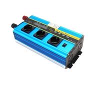 Convertitore Tensione Power Inverter Inverter Solare Per Auto 12V CC A 230V Telecomando Wireless 6000W Continui/12000W Picco LCD 3 Prese UE 4 USB Convertitore Potenza(12V 50Hz Red EU)
