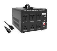 Convertitore Trasformatore Tensione 3000W 110V 220V Step UP&DOWN Convertitore Automatico 6 Prese Alimentazione Spina US/JP/EU/UK 50/60Hz Elettrodomestici Casa Power Inverter(VTUS-3000 3UN-3US)