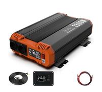 Convertitore Trasformatori Inverter Per Auto 5000 W Onda Sinusoidale Pura Presa UE 12 V A 220 V Display LCD Telecomando Per Camper E Campeggio Power Inverter(24V,2500W MAX)