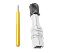 Convertitore ugello di estensione della valvola, adattatore per antiscivolo, robusto strumento per valvola del pneumatico anteriore, convertitore di gonfiaggio a lunga durata con punta di
