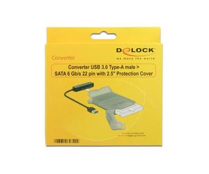 Convertitore USB 3.2 Gen 1 a SATA DeLOCK 62742 per dischi da 2,5 pollici