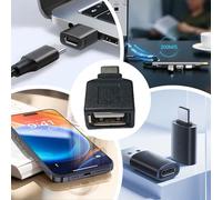 Convertitore USB C,Convertitore da Type C a USB 2.0 - Adattatore Dritto Maschio a Femmina per Computer Portatili | Per Desktop, PC, Telefono, Laptop, Tablet, Automobile, Viaggio, Casa