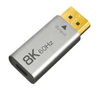 Convertitore USB C, convertitore telefonico femmina a C maschio, da tipo C a Displayp0rt, versione 1.4, lega di alluminio, 8K 60Hz, adattatore per dispositivi mobili, laptop e dispositivi.