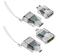 Convertitore USB portatile - Adattatore di tipo C, di connessione da 5 cm con funzione di trasferimento, materiale ABS con porta stabile, organizer adattatore per telefono, strumento di