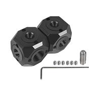 Convertitore versatile a sei teste 1/4 "3/8" adattatore per fori a vite di trasferimento per fotocamera DSLR Vlog Kit Light Stand Camera Adattatore di conversione a vite standard