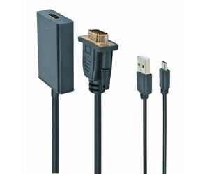 Convertitore VGA verso HDMI Gembird A-VGA-HDMI-01 0.15m USB Audio 1920x1080