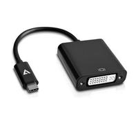 V7 USB-C maschio a DVI-D femminile nero dell'adattatore