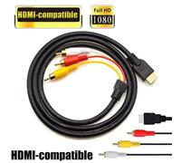 Convertitore video audio HDMI maschio a 3RCA LZYWOD5Ft Adattatore AV a componenti per cavi HD V4Y9