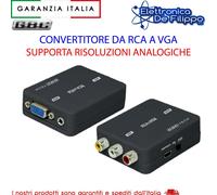 CONVERTITORE VIDEO DA RCA/S-VHS A VGA PER COLLEGARE UN MONITOR AD ALTRE SORGENTI