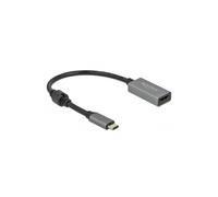 Convertitore video - DELOCK - HDMI / USB - USB-C (M) verso HDMI (W) - 20cm - Attivo - Grigio, Nero