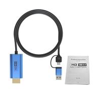 Convertitore Video HD 4K Scheda di Registrazione con Design in Lega di Alluminio per Cavo Adattatore USB 3.0 da HD a Type-C per L'insegnamento del Gioco per lo Streaming Live