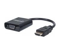 Manhattan 151436 cavo e adattatore video 0,3 m HDMI tipo A (Standard) VGA (D-Sub) Nero