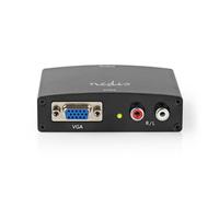 Convertitore video Nedis VCON3454AT VGA a HDMI con Audio Nero