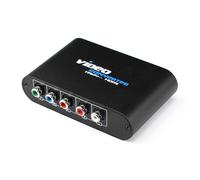 Convertitore YPbPr a HDMI - Adattatore video component a HDMI, scaler 1080P con custodia in alluminio