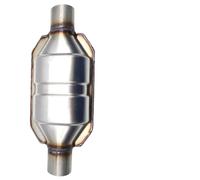 Convertitori catalitici per auto Adatto per convertitore catalitico universale per auto 2'' 2.25'' 2.5'' 3" Sistema di scarico 400 celle in acciaio inossidabile saldato catalizzatore auto(3 inch)