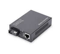 CONVERTITORI DI MEDIA DIGITUS DN-82123 - 1000 Mbit/s, RJ45/SC, Nero