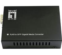 CONVERTITORI DI MEDIA LEVEL ONE GVT-2015 - 1000 Mbit/s, RJ45 a SFP, Nero