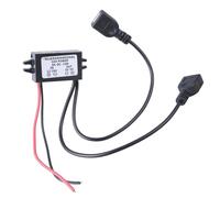 Convertitori di tensione diretta adattatore 12V-24V a 5V3A regolatore di potenza regolatore di tensione modulo step-down con doppio adattatore di alimentazione USB per auto