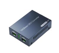 Convertitori multimediale Convertitore multimediale da 10 Gb SFP+ OEO a doppio 10 G + slot Fibra 100 M/1 G/2,5 G/10 GBase-T(AU)