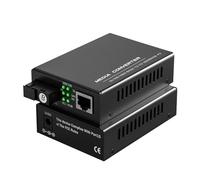 Convertitori multimediale Convertitore multimediale SC da fibra singola 10/100/1000Mbps Base-TX a 1000BASE-FX, coppia A/B, alimentatore esterno(1000Mbps EU 20KM)