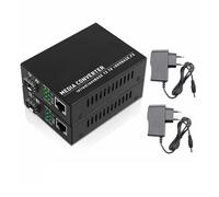 Convertitori multimediale Ricetrasmettitore ottico for convertitore multimediale Gigabit SFP LC da fibra a RJ45 Ethernet con 1,25G(2PCS EU)