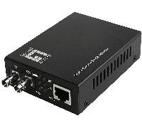 CONVERTITORI MULTIMEDIALI DI RETE LEVEL ONE GVT-2003 - 1000 Mbit/s, RJ-45 e ST, 20km, Nero
