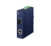 CONVERTITORI MULTIMEDIALI DI RETE PLANET IP30 Industrial 10/100/1000BAS - 1000 Mbit/s, RJ-45/SC, Grigio