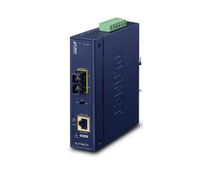 CONVERTITORI MULTIMEDIALI DI RETE PLANET IP30 Industrial 10/100/1000BAS - 1000 Mbit/s, RJ-45/SC, Grigio