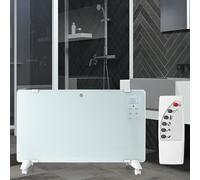 Convettore Elettrico Pareti Telecomando 2-Stufen Timer Vetro Bagno IP24