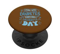 Convivere con il diabete, prosperare ogni giorno PopSockets PopGrip Adesivo