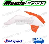 convogliatori radiatore POLISPORT arancione bianco KTM 85 SX 2019 (19)