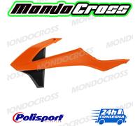 convogliatori radiatore POLISPORT arancione16 nero KTM 250 SX 2018 (18)