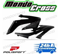 convogliatori radiatore POLISPORT Nero HONDA CRF 250 R 2004 (04)