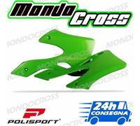 convogliatori radiatore POLISPORT Verde KAWASAKI KX 125 2002 (02)