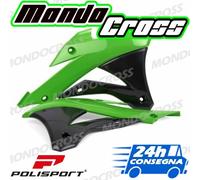 convogliatori radiatore POLISPORT verde Nero KAWASAKI KX 85 2014 (14)