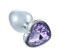 CONVOW 1 pz Plug anale Cuore in Acciaio Inox Cristallo Plug anale Rimovibile Butt Plug stimolatore Giocattoli del Sesso anale massaggiatore della prostata Dildo