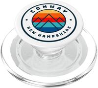 Conway New Hampshire Sci Snowboard Sci Sci Gita in famiglia PopSockets PopGrip per MagSafe