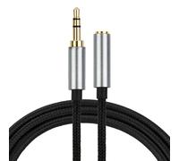 Conwork Cavo di prolunga per cuffie TRS da 3,5 mm maschio a femmina, 1,5 m, confezione da 1, prolunga Aux, prolunga jack audio per cuffie, iPhone, iPad, smartphone, tablet, laptop, lettori