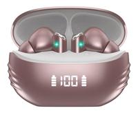 Conyat AI Cuffie Traduzione, 3-in-1 Bluetooth 5.4 Auricolari Traduttore con 164 Lingue/7 Modalità di Traduzione, Cuffia Traduttrici con ENC Mics, 48H Cuffie per Viaggi/Affari/Apprendimento, Oro Rosa