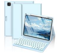 COO Custodia per iPad Air 11" con tastiera (M3/M2, 2025/2024) e iPad Air 5/4a generazione (2020/2022), retroilluminazione a 7 colori, custodia a libro con portamatite per iPad Pro 11 (4a/3a/2a/1a