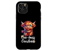 Coo-tness Overload Highland Cow Farm Goth Cottagecore Custodia per iPhone 11 Pro