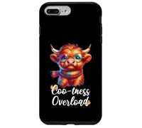 Coo-tness Overload Highland Cow Farm Goth Cottagecore Custodia per iPhone 7 Plus/8 Plus