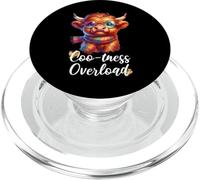 Coo-tness Overload Highland Cow Farm Goth Cottagecore PopSockets PopGrip per MagSafe